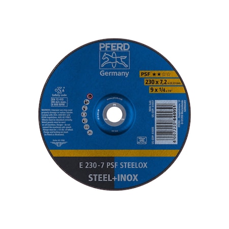 Grinding Wheel, T27, 9" x 1/4