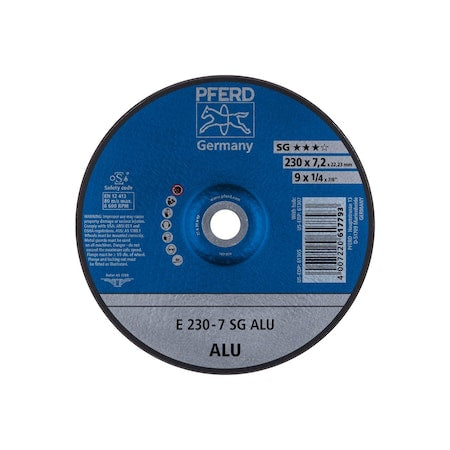 Grinding Wheel, Aluminum, T27, 9"x1/4