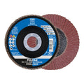 4-1/2" x 7/8" A.H. POLIFAN Flap Disc - A SG STEELOX, Aluminum oxide, 120 Grit, Conical