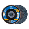 4-1/2" x 7/8" A.H. POLIFAN Flap Disc - Z PSF STEELOX, Zirconia, 120 Grit, Conical