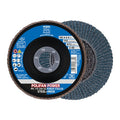 4-1/2" x 7/8" A.H. POLIFAN Flap Disc - Z SG POWER STEELOX, Zirconia, 40 Grit, Conical
