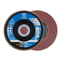 5" x 7/8" A.H. POLIFAN Flap Disc - A SG STEELOX, Aluminum oxide, 40 Grit, Conical