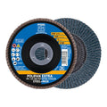 5" x 7/8" A.H. POLIFAN Flap Disc - Z PSF EXTRA STEELOX, Zirconia, 60 Grit, Conical