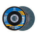 4-1/2" x 7/8" A.H. POLIFAN Flap Disc - Z PSF EXTRA STEELOX, Zirconia, 80 Grit, Flat