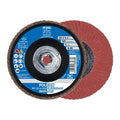 5" x 5/8-11 Thd. POLIFAN Flap Disc - A-COOL SG INOX+ALU, Aluminum oxide, 40 Grit, Flat