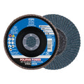 5" x 7/8" A.H. POLIFAN Flap Disc - Z SG POWER STEELOX, Zirconia, 36 Grit, Flat
