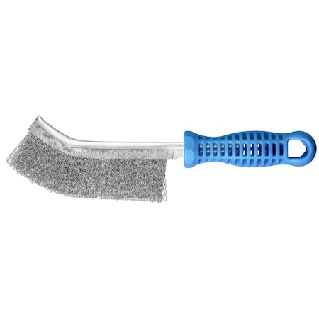 Metal PSF Scratch Brush - .012 SS Wire, Plastic Handle