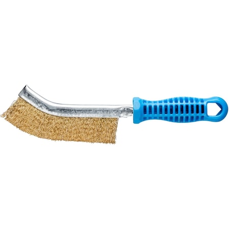 Metal Scratch Brush, .012Brass Wire, Plstc