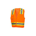Safety Vest, Hi-Vis, Orange, Medium