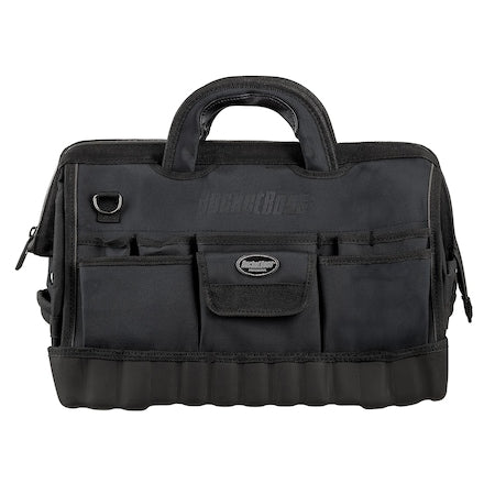 The Pro Gatemouth 18 Tool Bag, 1680 Heavy-Duty Poly Fabric, 17 Pockets