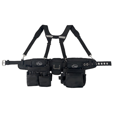 Tool Belt, Tool Rig with Suspenders, 600 Denier Poly, 24 Pockets