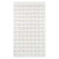Steel Louvered Panel, 36" W x 1" D x 61" H, Oyster White