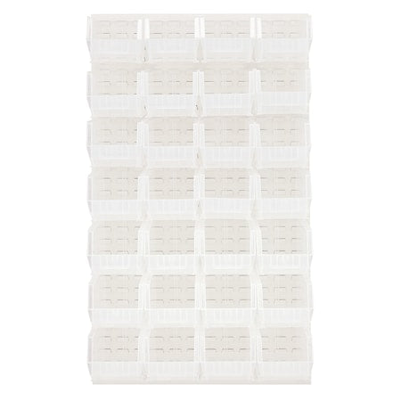 Steel Louvered Panel, 36" W x 1" D x 61" H, Oyster White
