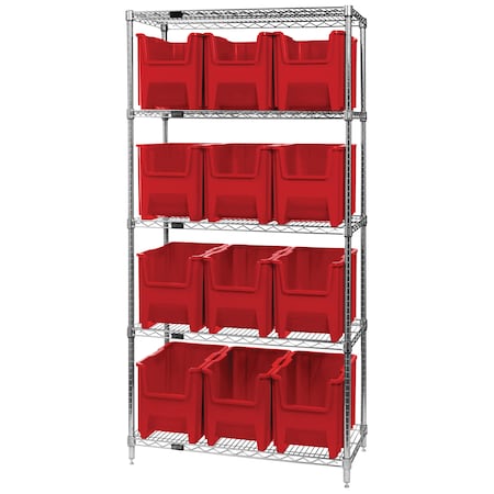 Giant Stack Container Wire Shelving Systems