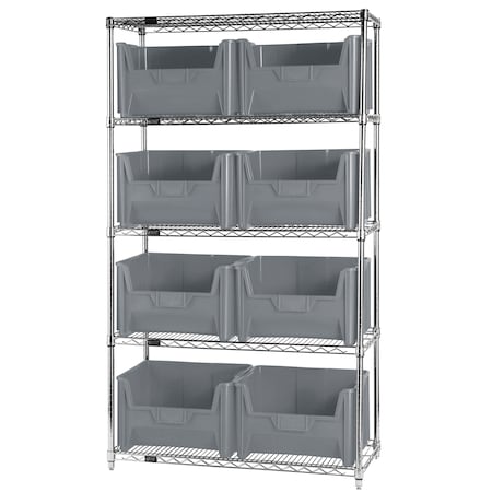Giant Stack Container Wire Shelving Systems