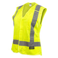 Women's Hi-Vis Safety Vest S Class 2 , Hook & Loop 3 Pockets