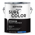 Interior Paint/Primer, Eggshell, Water Base, Black, 1 gal