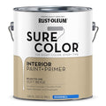 Interior Paint/Primer, Eggshell, Water Base, Soft Beige, 1 gal