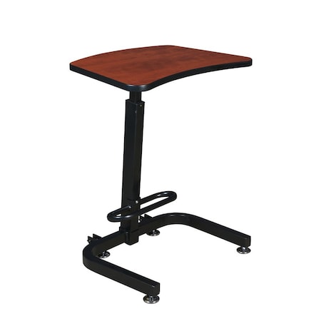 Adjustable Desk Brody SitStand Desk, Cherry, 20" D X 29.44" H, 26" W X Melamine Laminate, Cherry
