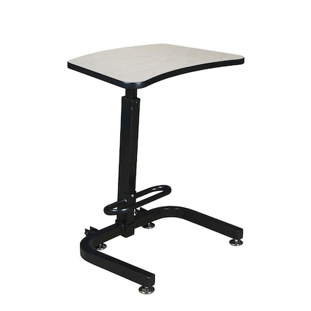 Adjustable Desk Brody SitStand Desk, Maple, 20" D X 29.44" H, 26" W X Melamine Laminate, Maple