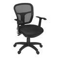 Swivel, Black Seat, Black Back, 23 W 21 L 35.5 H, Metal, Fabric Seat