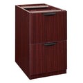 15-1/2" W Legacy File File Pedestal, Mahogany, Mahogany