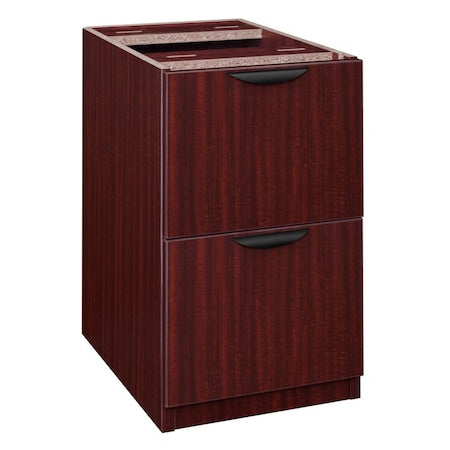 15-1/2" W Legacy File File Pedestal, Mahogany, Mahogany