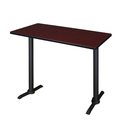 Cain Cafe Training Tables, 48 W, 24 L, 42 H, Wood, Metal Top