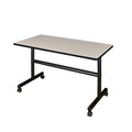 Rectangle FlipTop Table, 48" W, 29" H, Laminate Top, Maple
