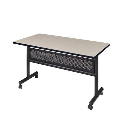 Rectangle FlipTop Table, 48" W, 29" H, Laminate Top, Maple