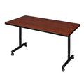 Rectangle Training Table, 48" W, 29" H, Laminate Top, Cherry