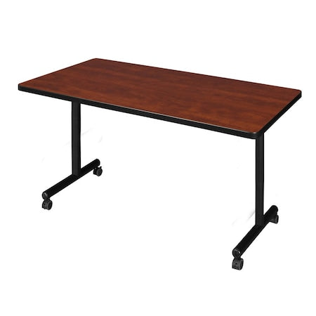 Rectangle Training Table, 48" W, 29" H, Laminate Top, Cherry