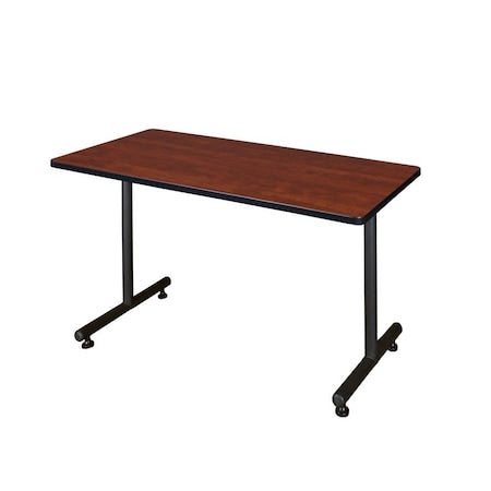 Rectangle Training Table, 48" W, 29" H, Laminate Top, Cherry