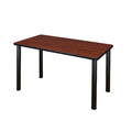 Kee 42 x 24 in. Training Seminar Table- Cherry Top, Black Legs
