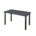 Kee 42 x 24 in. Training Seminar Table- Grey Top, Black Legs