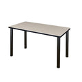 Regency Kee 48 x 24 in. Training Seminar Table- Maple Top, Black Legs