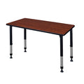 Rectangle Tables > Height Adjustable > Rectangular Classroom Tables, 48 W, 30 L, 23-34 H, Cherry