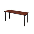 Regency Kee 60 x 24 in. Training Seminar Table- Cherry Top, Black Legs