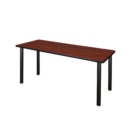 Regency Kee 60 x 24 in. Training Seminar Table- Cherry Top, Black Legs