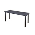 Regency Kee 60 x 24 in. Training Seminar Table- Grey Top, Black Legs