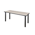 Regency Kee 60 x 24 in. Training Seminar Table- Maple Top, Black Legs