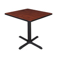 Square Tables > Breakroom Tables > Cain Square & Round Tables, Wood, Metal Top, Cherry