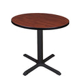 Round Tables > Breakroom Tables > Cain Square & Round Tables, Wood, Metal Top, Cherry