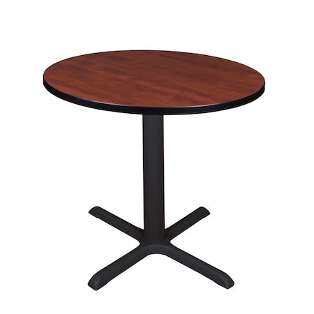Round Tables > Breakroom Tables > Cain Square & Round Tables, Wood, Metal Top, Cherry