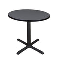 Round Tables > Breakroom Tables > Cain Square & Round Tables, Wood, Metal Top, Grey