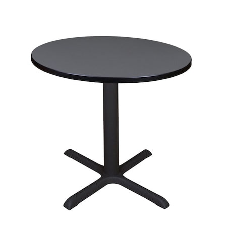 Round Tables > Breakroom Tables > Cain Square & Round Tables, Wood, Metal Top, Grey
