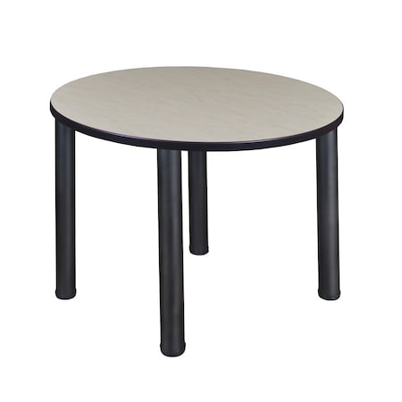 Round Breakroom Table, 36" W, 29" H, Maple