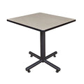 Square Tables > Breakroom Tables > Kobe Square & Round Tables, Wood, Metal Top, Maple