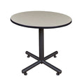 Round Tables > Breakroom Tables > Kobe Square & Round Tables, Wood, Metal Top, Maple