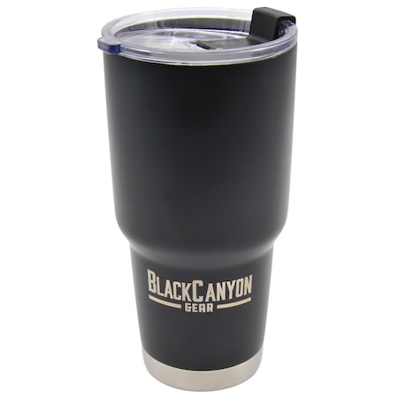 Tumbler with Flip Close Lid, Black, 32oz